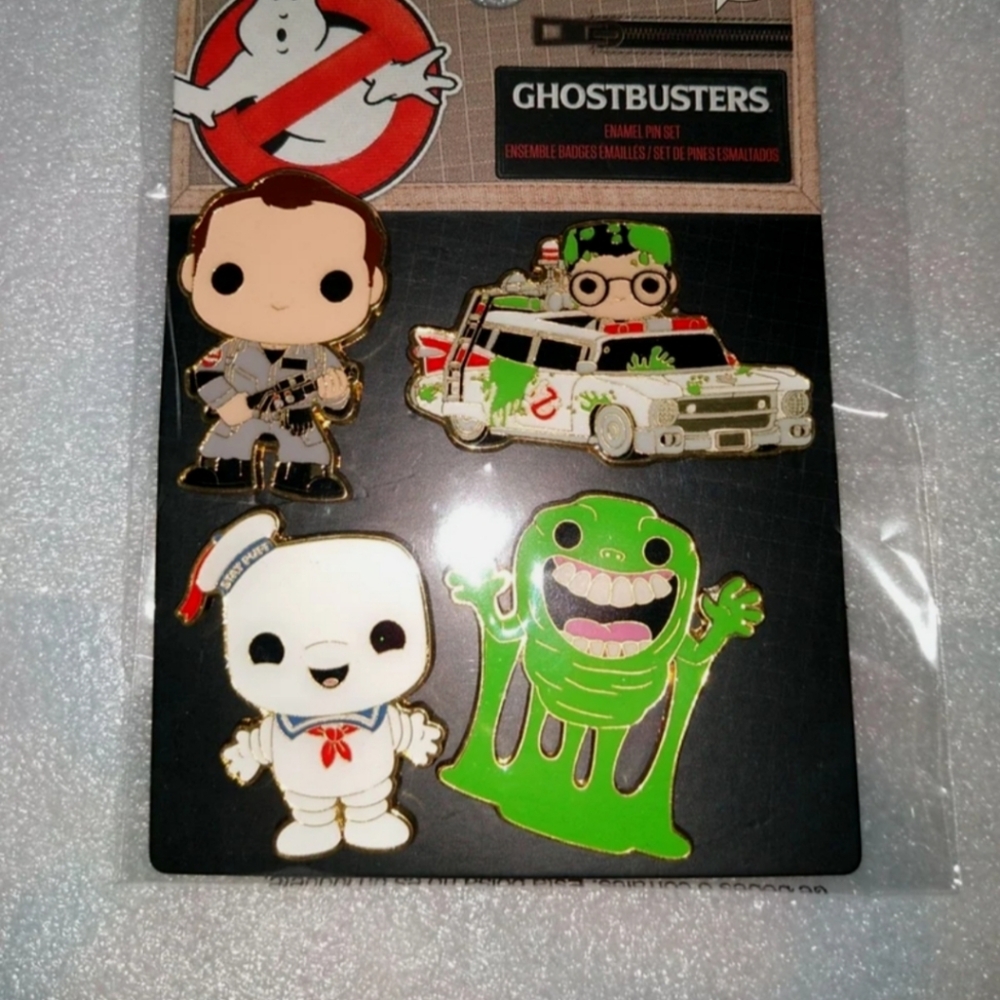 Funko Pin Ghostbuster Slimer Stay puff Marshmellow set New